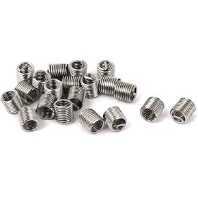 uxcell M3x0.5mmx2D Stainless Steel Wire Thread Repair Insert 20pcs