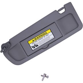 NHILES Atlas Gray Left Side Sun Visor Compatible with Honda Civic 2006 2007 2008 2009 2010 2011 Replaces# 83230-SNA-A01ZA 83230-SNA-A01ZB