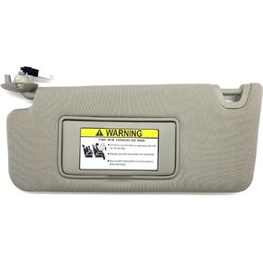 Ezzy Auto Gray Left Driver Side Sun Visor Compatible with Honda Accord 2008 2009 2010 2011 2012 83280-TA5-A51ZA 83280TA5A51ZA