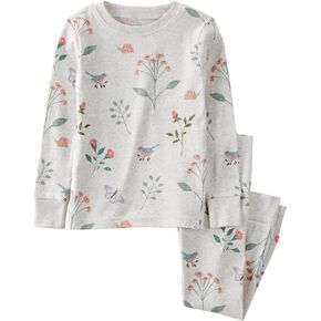 little planet by carter's unisex-baby Baby and Toddler 2-piece Pajamas made with Organic Cotton, Botanical, 4T in Kuwait
