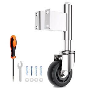Spring Loaded Gate Casters 8" Heavy Duty Gate Caster Wheels with Hardware Load Capacity 800 Lbs
