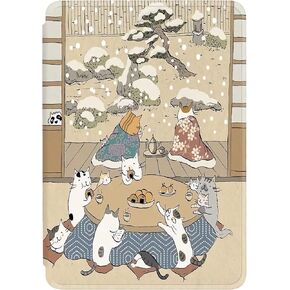 Case Kindle Paperwhite 11th Generation 2021 6.8" Flip Cover Silicone Auto Wake Up or Sleep Protective Shell Cat Diverse Chinese Cartoon Design Pattern Case for Kindle Paperwhite 2021 (1)