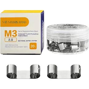 Dental Adjacent Tooth Protection Matrix, Autoclavable Sectional Contoured Matrices Baffle Type Matrix Dentistry Tools Materials.-S