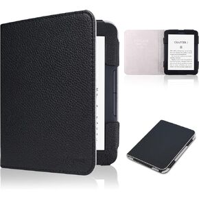 ACdream Case for Nook Glowlight 4 Plus 7.8" 2023 Release, Premium PU Leather Folio Cover for Nook Glowlight4 Plus with Magnetic Closure, Black