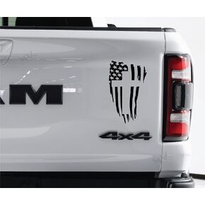 MAZ DISTRIBUTIONS – American Flag Christian Cross Sticker - Vinyl Decal for Car, Truck, and Van – Long Lasting and Indoor and Outdoor Use–Waterproof for Water Cooler-Laptop Decal – White – MAZ- 415