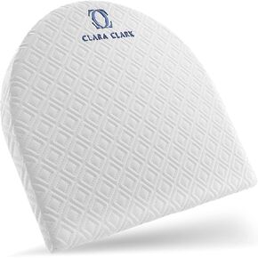Clara Clark Maternity Pillow with Removable Washable Cotton Cover, Nursing Pillow and Positioner, Waterproof Memory Foam Pillow