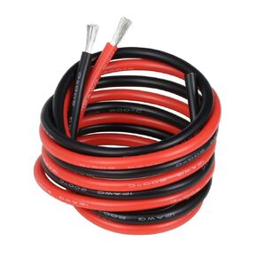 BNTECHGO 12 Gauge Silicone Wire 10 ft red and 10 ft Black Flexible 12 AWG Stranded Tinned Copper Wire