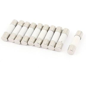 uxcell 10Pcs 250V 800mA 0.8A Fast Blow Ceramic Fuses Tubes 5mm x 20mm