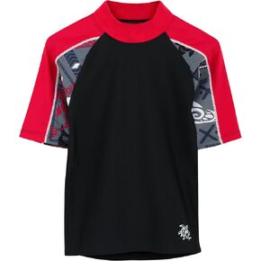 Tuga Boys Short Sleeve Rash Guard 1-14 Years, UPF 50+ Sun Protection Swim Shirt in Kuwait