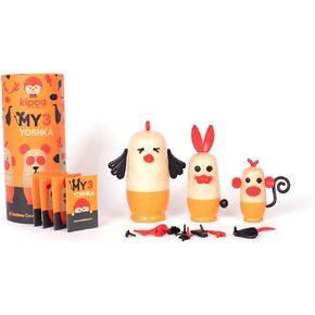 kipod Create Your own Funny Animals My 3 Yoshka Animals; a Fun Assembly kit for Children Aged 3+