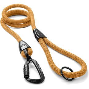MADE TO ROAM Premium Explorer Leash - Climbing Rope Leash with Autolocking Aviation Aluminum Carabiner - Carolina Blooms, 6ft