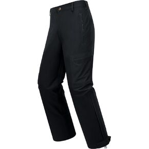 NEW VIEW Men's Waterproof Rain Pants with Ankle Zipper, Lightweight Camo Stretch Pants for Tri Weather Outdoor Travel, Hiking
