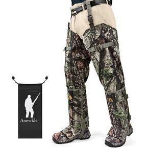 Anewkle Snake Guard Chaps Waterproof Snake Chaps for Hunting Snake Bite Protection Gear Adjustable Size Snake Bite Protective Gaiters Anti-Snake Gaiters for Legs