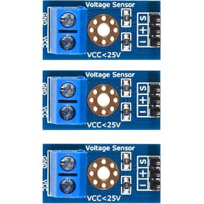 3Pcs Voltage Sensor DC 0~25V Voltage Detection Module (0~25V Voltage Sensor)