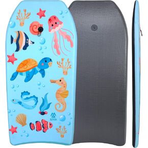Elevon Lightweight Body Board with EPS Core and Wrist Leash