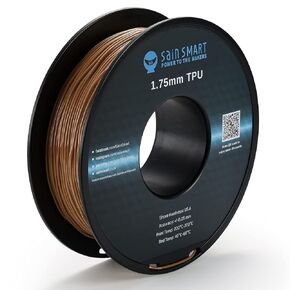 SainSmart TPU Filament 1.75, Blck Flexible TPU 3D Printing Filament, 1.75 mm, 0.8 kg, Dimensional Accuracy +/- 0.05 mm