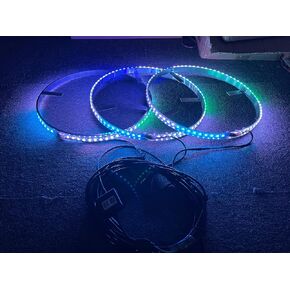NA 15.5 بوصة Dream Chasing Color Flow Led Wheel Ring Light Dancing Strobe Tire Light Bluetooth Ctrl - متوافق مع Polaris Slingshot