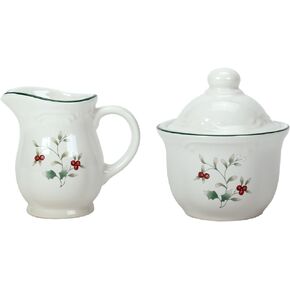 Pfaltzgraff Winterberry Sugar and Creamer Set, 2-Piece, Multicolor