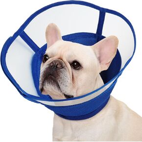 مخروط الكلب kuoser، مخاريط الكلاب القابلة للتعديل للكلاب الصغيرة، طوق مخروطي ناعم للكلاب للتوقف عن اللعق، طوق إلكتروني مخروطي احترافي لاستعادة الحيوانات الأليفة للكلاب بعد جراحة التئام الجروح، أزرق S in Kuwait