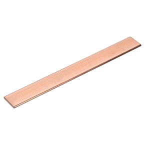 uxcell Copper Flat Bar, 0.2" Thickness x 0.98" Width x 7.87" Length Copper Bus Bar Stock Plate Mill for Electrical (5mm x 25mm x 200mm)