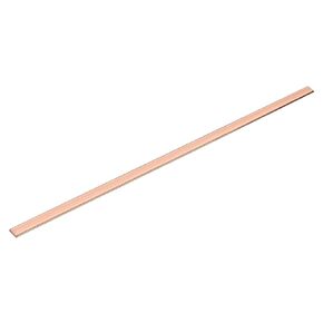 uxcell Copper Flat Bar, 0.08" Thickness x 0.59" Width x 15.75" Length Copper Bus Bar Stock Plate Mill for Electrical (2mm x 15mm x 400mm)