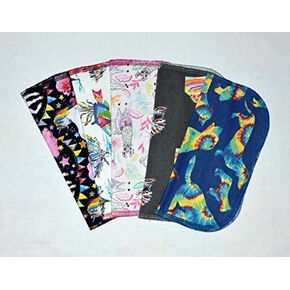 1 Ply Printed Flannel 8x8 Inches Little Wipes Set of 5 Whimsical Animals- Proudly Made in the USA!