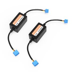 سابيليت 9007 جهاز فك ترميز Canbus LED مضاد للوميض، أجهزة فك التشفير المقاومة خالية من الأخطاء، مكثفات إلغاء التحذير، حزمة من 2
