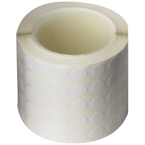 Diversified Biotech Tough-Spots SPRL-1000 Polyvinyl Label for 1.5-2ml Tube, 3/8" Diameter, White (Roll of 5000)
