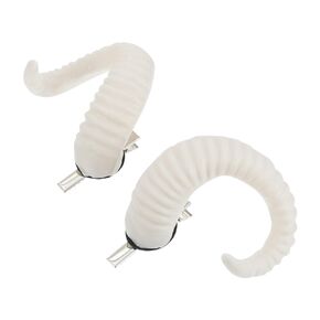 Mobestech Fancy Goat Hair Clip - A Pair of White Forest Department Photography Props, Sheep Horn Cosplay Hair Pins for Halloween
