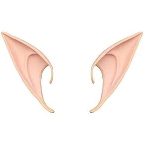 Cosplay Fairy Pixie Elf Ears Halloween Party Pointed Prosthetic Tips Ears(Long Style)