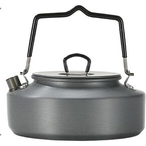 Campingmoon Camping Tea Kettle Portable Camp Coffee Tea Pot Lightweight Aluminum Water Boiler for Backpacking Picnic Fishing 0.8L