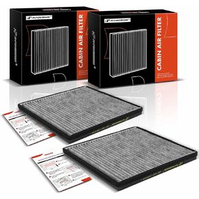 A-Premium 2-PC Cabin Air Filter with Activated Carbon Compatible with Chevrolet Camaro 2010 2011 2012 2013 2014 2015