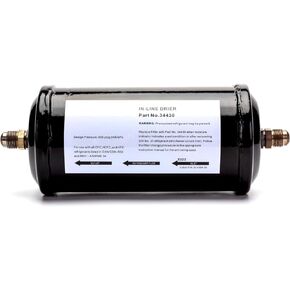 VODCACA 34430 A/C Recycling Filter Drier fit for Robinair refrigerant recovery, recycle, recharge stations Replacement for 34700 (1997), 17700A, 34450, AC375, AC375A, AC375C, 34134Z