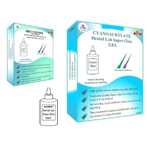 Dental Lab Super Glue Adhesive Instant Bonding - Gel (2oz)