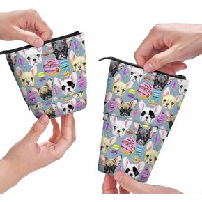 Swono Foxes Cute Pencil Holder Fox Tree Stand Up Pencil Case Organizer Pencil Holder Makeup Bag Gift Colorful