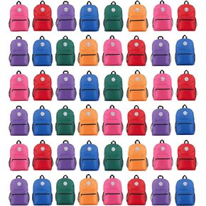 Yacht & Smith 48 Pack 17 Inch Wholesale Children's School Backpack, Bulk Water Resistant Knapsacks For School Age Kids in Kuwait