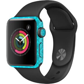 MightySkins Skin Compatible with Apple Watch Series 2 38mm - Blue Vintage | Protective, Durable, and Unique Vinyl Decal wrap Cover | Easy to Apply, Remove, and Change Styles | Made in The USA