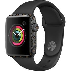 MightySkins Skin Compatible with Apple Watch Series 2 38mm - Black Wall | Protective, Durable, and Unique Vinyl Decal wrap Cover | Easy to Apply, Remove, and Change Styles | Made in The USA