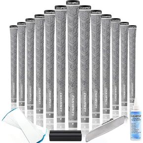 CHAMPKEY Y-PRO Performance Rubber Golf Grips 13 Pack with All Repair Kits - All Weather Control Golf Club Grips - Excellent Traction and Control Golf Rubber Grips