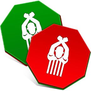 Deekin Wrestling Referee Gear Wrestling Flip Coin Disc Red and Green Referee Gear Coin Pliable Plastic Referee Flip Disk Referee Equipment for Wrestling Match Training