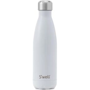 S'well Stainless Steel Water Bottle, 17oz, Blue Suede, Triple-Layered Vacuum Insulated Containers Keeps Drinks Cold for 36 Hours and Hot for 18, BPA Free, Perfect for On the Go