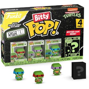 Funko Bitty Pop! Teenage Mutant Ninja Turtles Mini Collectible Toys 4-Pack - 8-Bit Raphael, 8-Bit Donatello, 8-Bit Leonardo & Mystery Chase Figure (Styles May Vary)