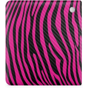 Carbon Fiber Tablet Skin Compatible with Kobo Libra 2 (2023) - Pink Zebra - Premium 3M Vinyl Protective Wrap Decal Cover - Easy to Apply | Crafted in The USA by MightySkins