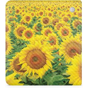 Carbon Fiber Tablet Skin Compatible with Kobo Libra 2 (2023) - Sunflower Field - Premium 3M Vinyl Protective Wrap Decal Cover - Easy to Apply | Crafted in The USA by MightySkins