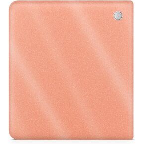 Glossy Glitter Tablet Skin Compatible with Kobo Libra 2 (2023) - Solid Peach - Premium 3M Vinyl Protective Wrap Decal Cover - Easy to Apply | Crafted in The USA by MightySkins