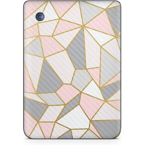 Carbon Fiber Tablet Skin Compatible with Kobo Clara 2E (2022) - Gold Dazzle - Premium 3M Vinyl Protective Wrap Decal Cover - Easy to Apply | Crafted in The USA by MightySkins
