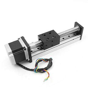 RATTMMOTOR CBX1605 200mm / 7.87" Linear Stage Actuator with Square Linear Rai+1605 Ballscrew, Motorized XYZ Linear Stage Table CNC Linear Motion Rail Guide+Nema23 Stepper Motor for CNC Router Machine