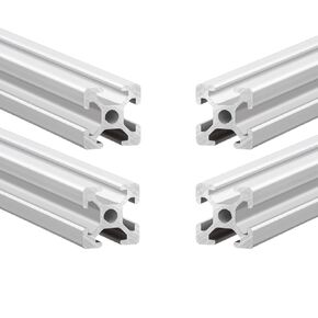 QNK 10pcs 1220mm T Slot 2020 Aluminum Extrusion European Standard Anodized Linear Rail for 3D Printer Parts and CNC DIY Blue (48")