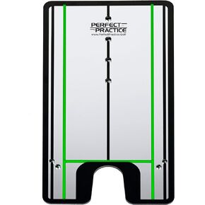 PERFECT PRACTICE Golf Putting Alignment Mirror - Reflective Golf Training Aid for Accuracy & Consistency w/Durable Travel Case