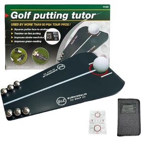 Burning&LIN Golf Putting Tutor Golf Putting Trainer Practice Straight line Putting Correct Putting Posture Accurate Putting Indoor Outdoor for Beginners Kids Adults